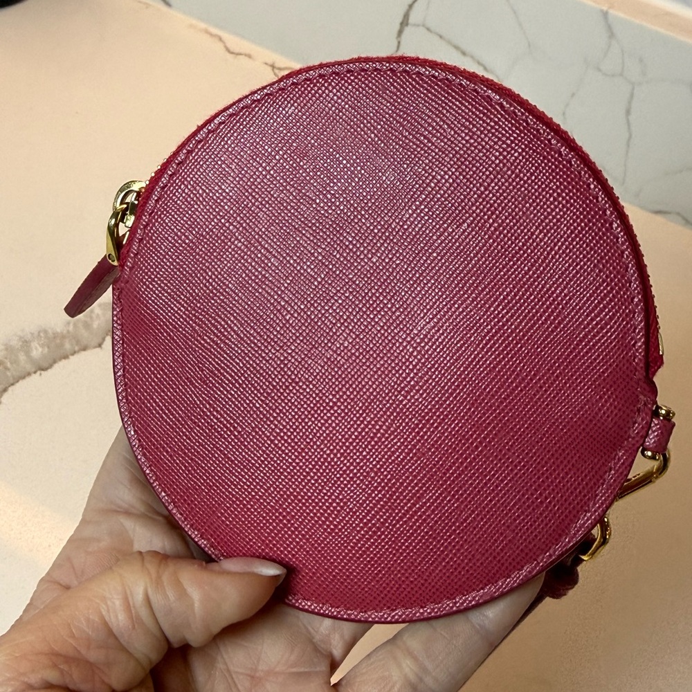 Prada Saffiano Leather Pink Wristlet - Picture 8 of 8